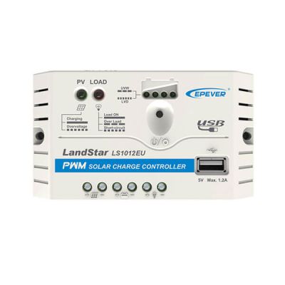 شارژکنترلر 10 آمپر PWM برند ای پی اور LS1012EU مخصوص برق خورشیدی