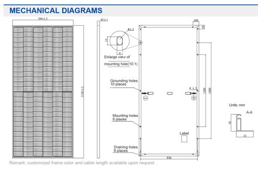 پنل خورشیدی 440 وات مونوکریستال برند JA پنل خورشیدی 440 وات مونوکریستال برند JA