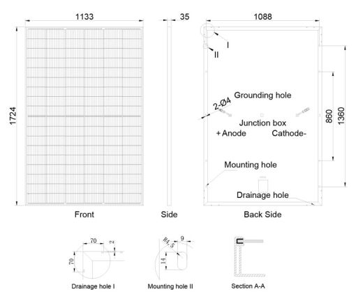 پنل خورشیدی 400 وات مونوکریستال برند AE SOLAR پنل خورشیدی 400 وات مونوکریستال برند AE SOLAR