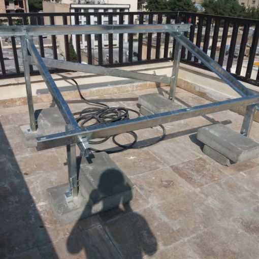 استراکچر یک ردیف مخصوص دو عدد پنل خورشیدی برند سولارنیرو استراکچر یک ردیف مخصوص دو عدد پنل خورشیدی برند سولارنیرو