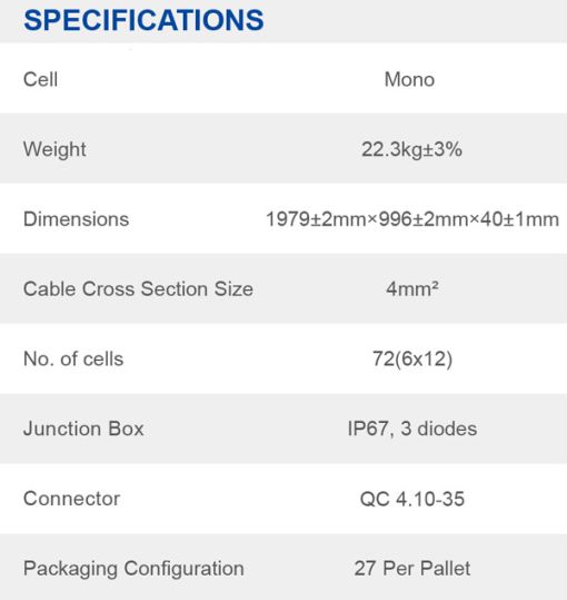 پنل خورشیدی 395 وات مونوکریستال برند JA پنل خورشیدی 395 وات مونوکریستال برند JA