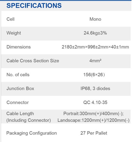 پنل خورشیدی 440 وات مونوکریستال برند JA پنل خورشیدی 440 وات مونوکریستال برند JA