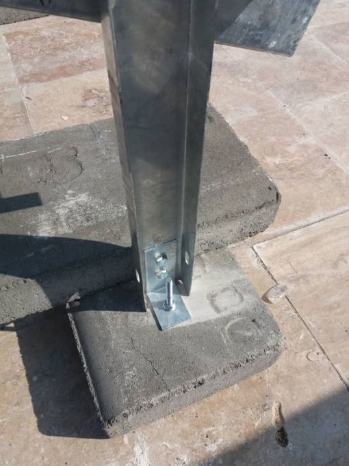 استراکچر یک ردیف مخصوص دو عدد پنل خورشیدی برند سولارنیرو استراکچر یک ردیف مخصوص دو عدد پنل خورشیدی برند سولارنیرو