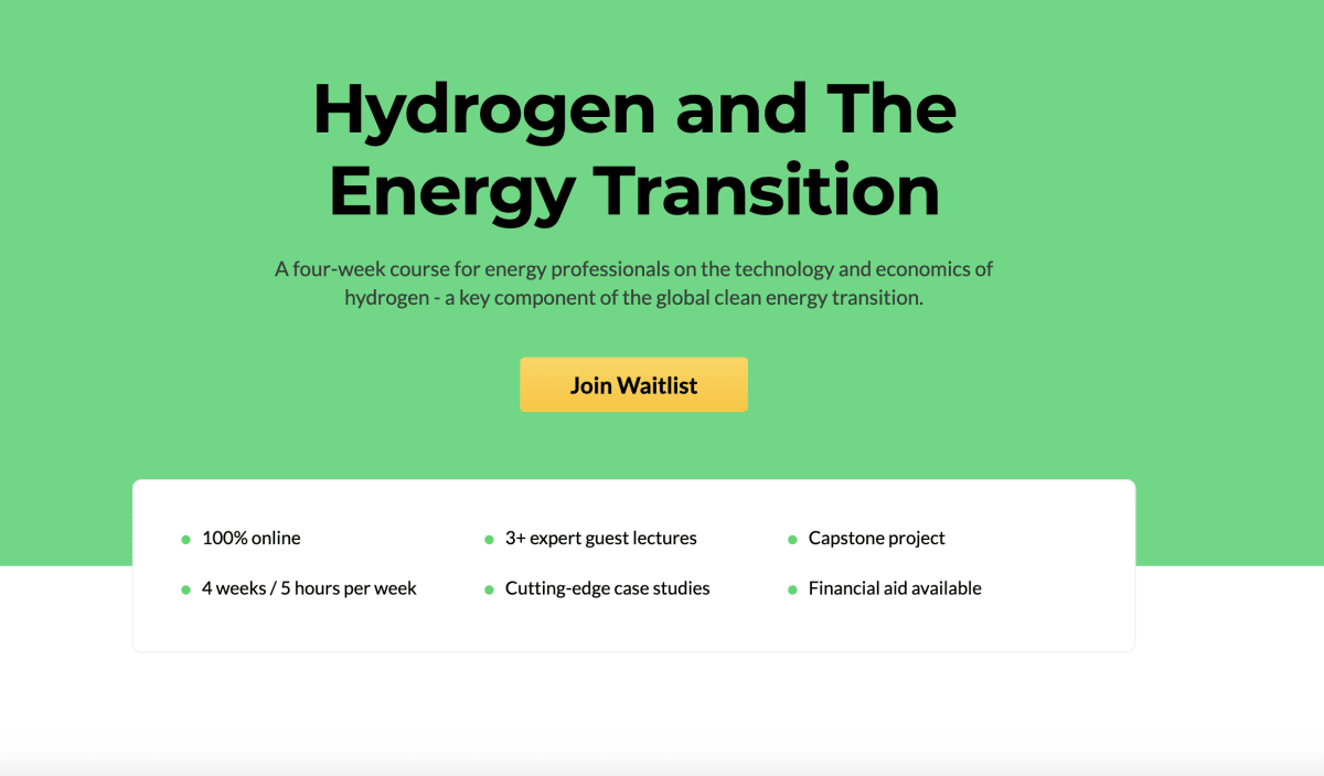 Green Hydrogen and the Energy Transition