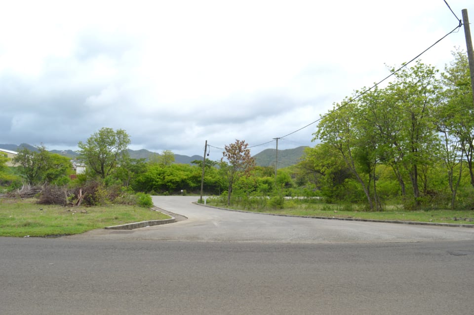 Paved Entrance into the Development