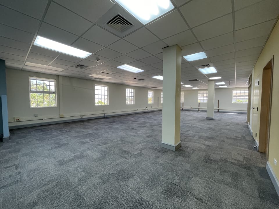Open Plan office space with private offices adjacent