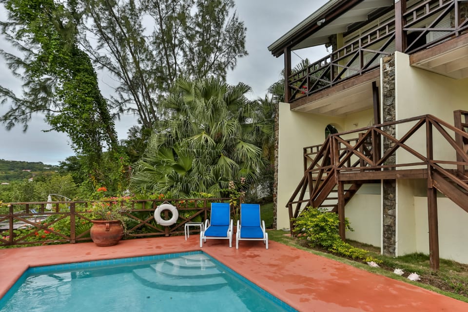 Pool area, direct access from bedroom