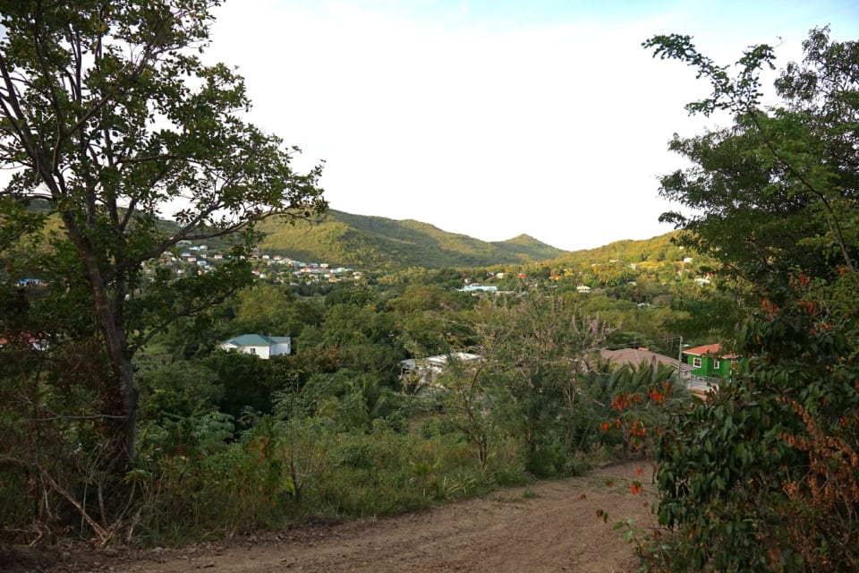 View from the lot of the mountains in Monchy