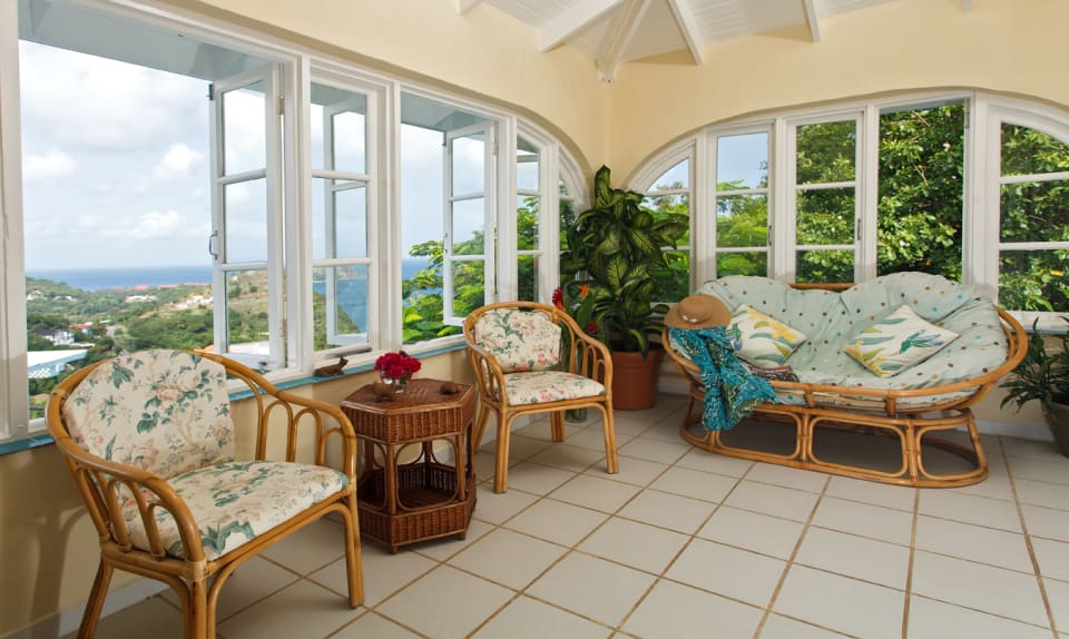 Upstairs living area