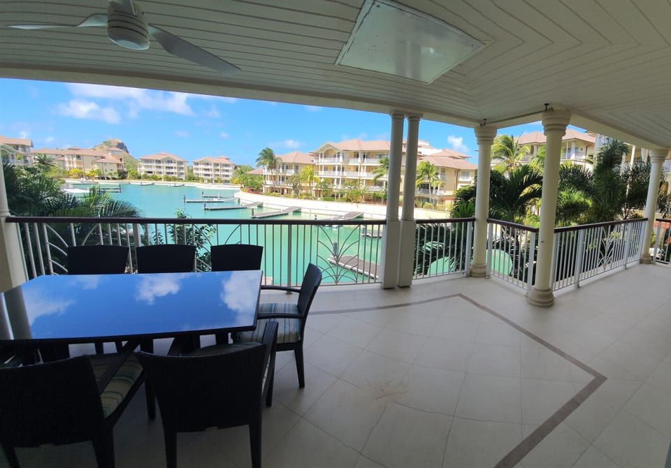 View of the Marina from the unit - wrap around balcony