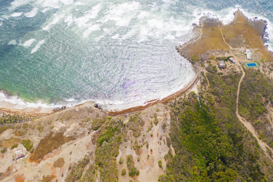 Aerial View with Beach Nearby