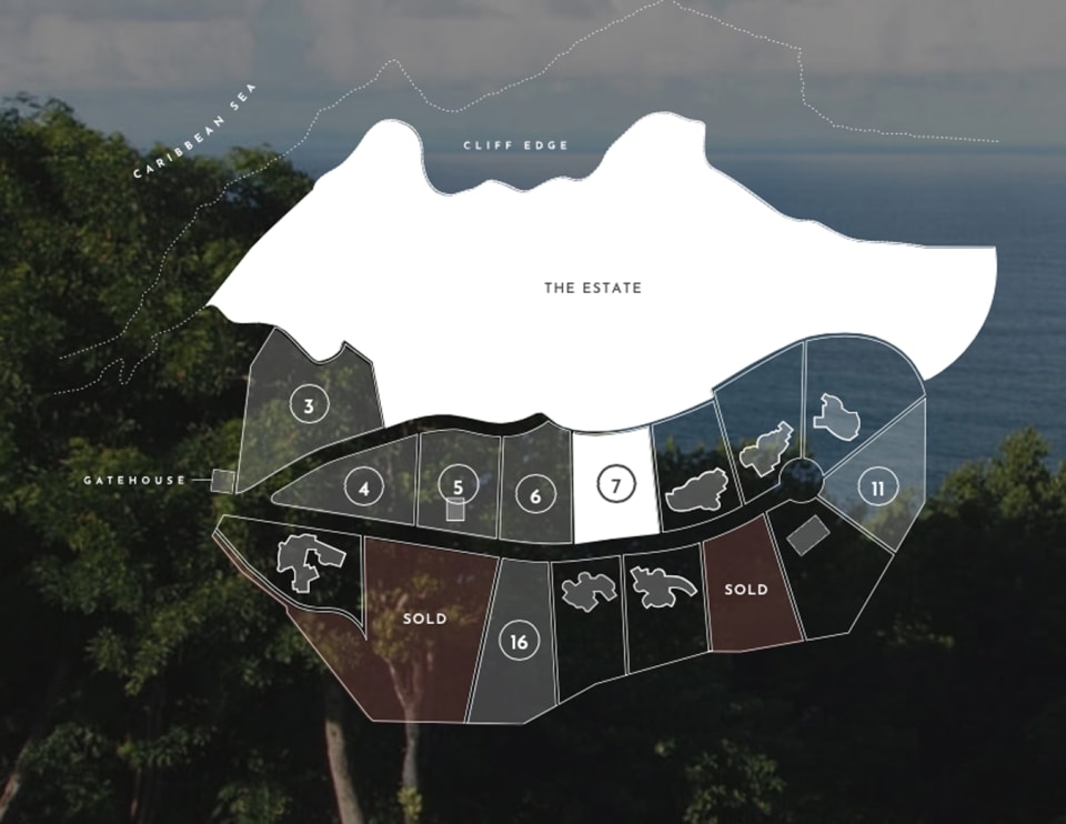 Mount Du Cap Development - Lot 7 highlighted