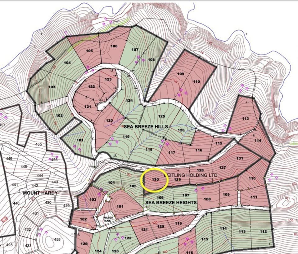 Circled Plot of Land