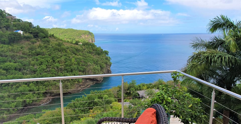 View of sea from Patio