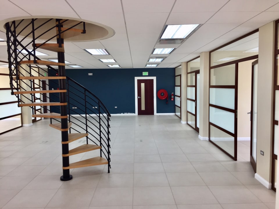 3rd floor space with spiral staircase to attic