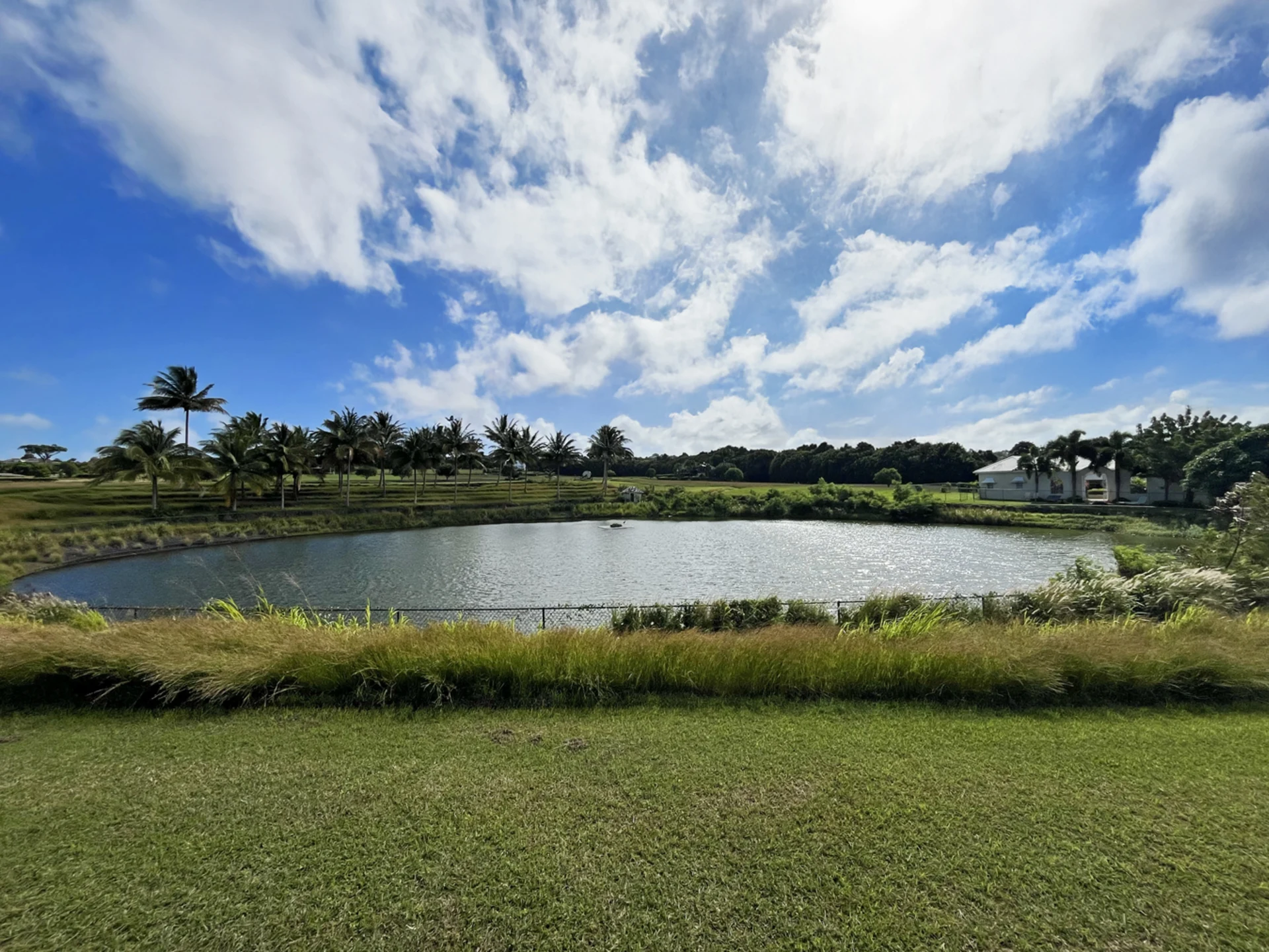Lot 37 backs onto the community pond
