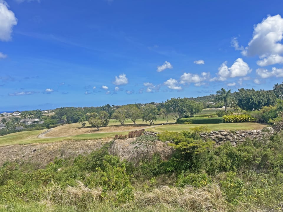 Viewing overlooking the gully and Royal Westmoreland Golf Resort