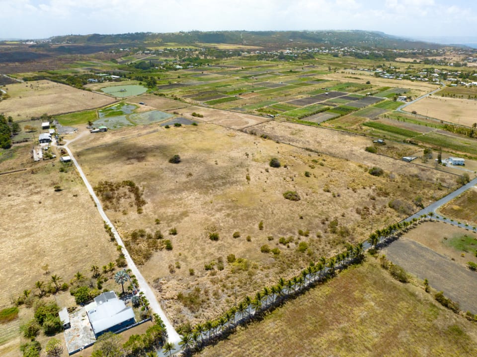 Ariel shot of 17 acres of land