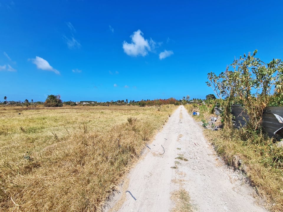 land is to the left of this track