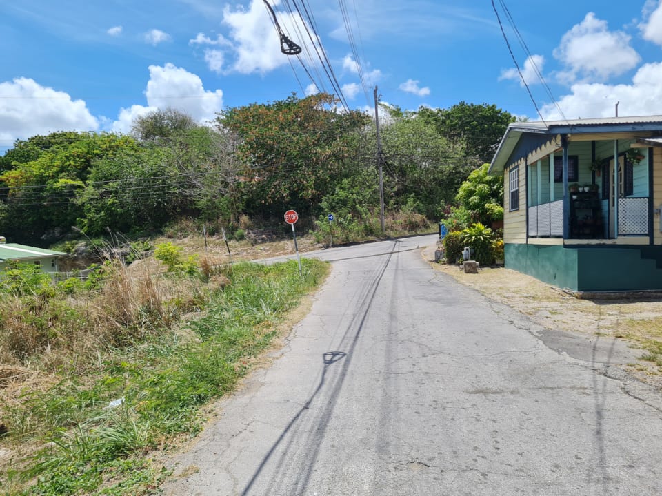 View along Eastern boundary and access road