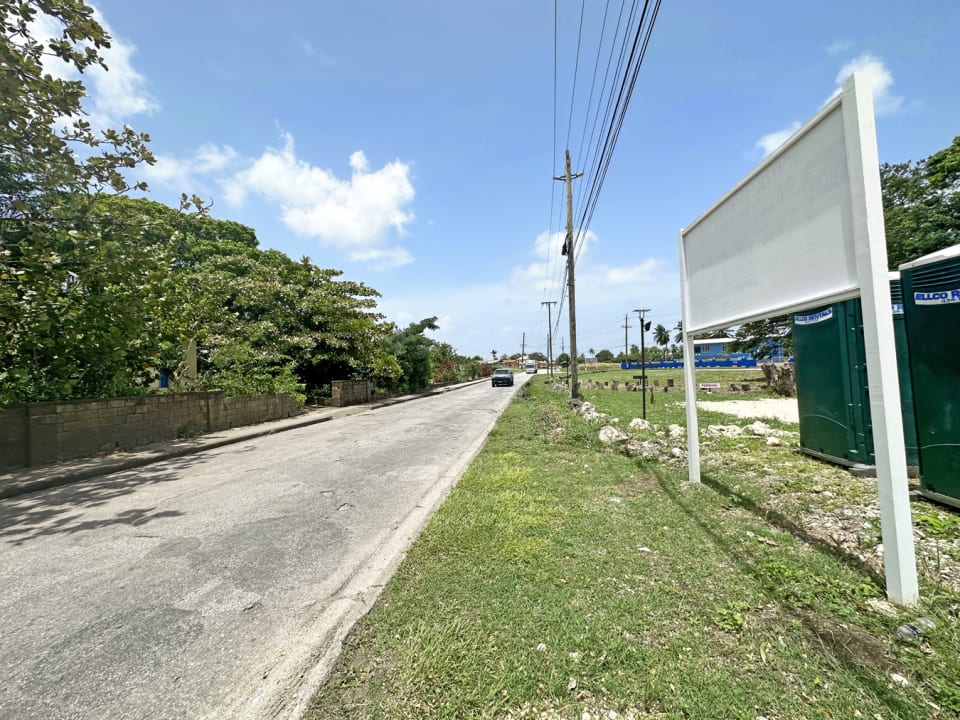 View facing West on Salters Main Road