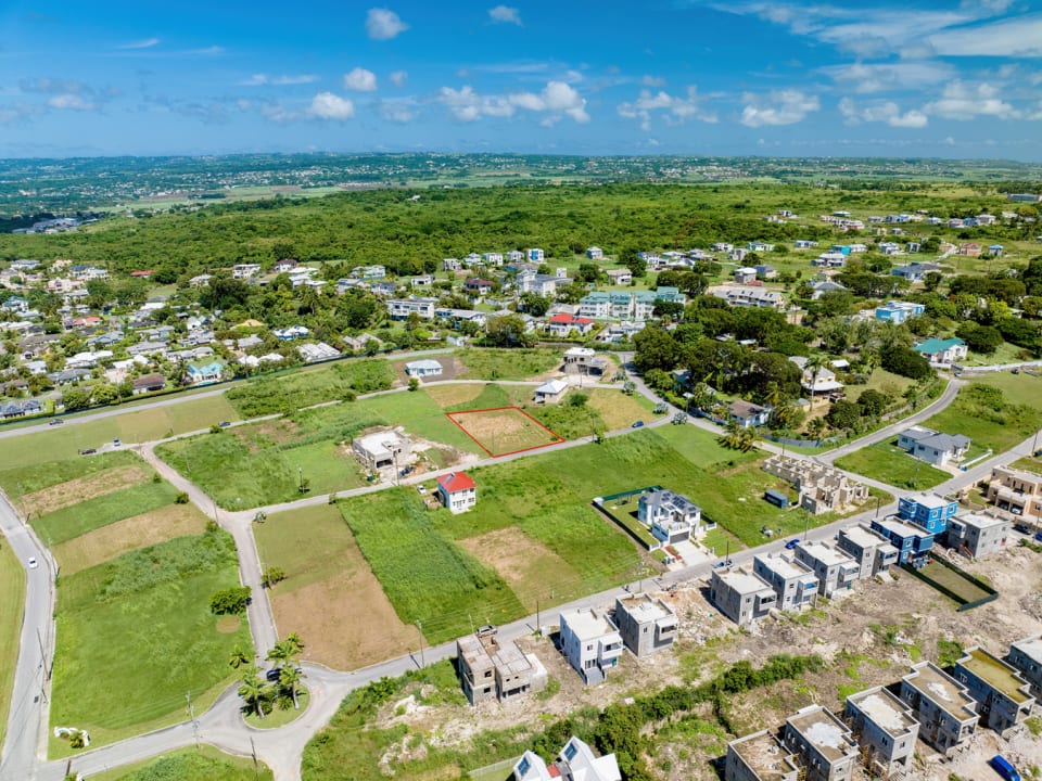 Aerial view of South View community