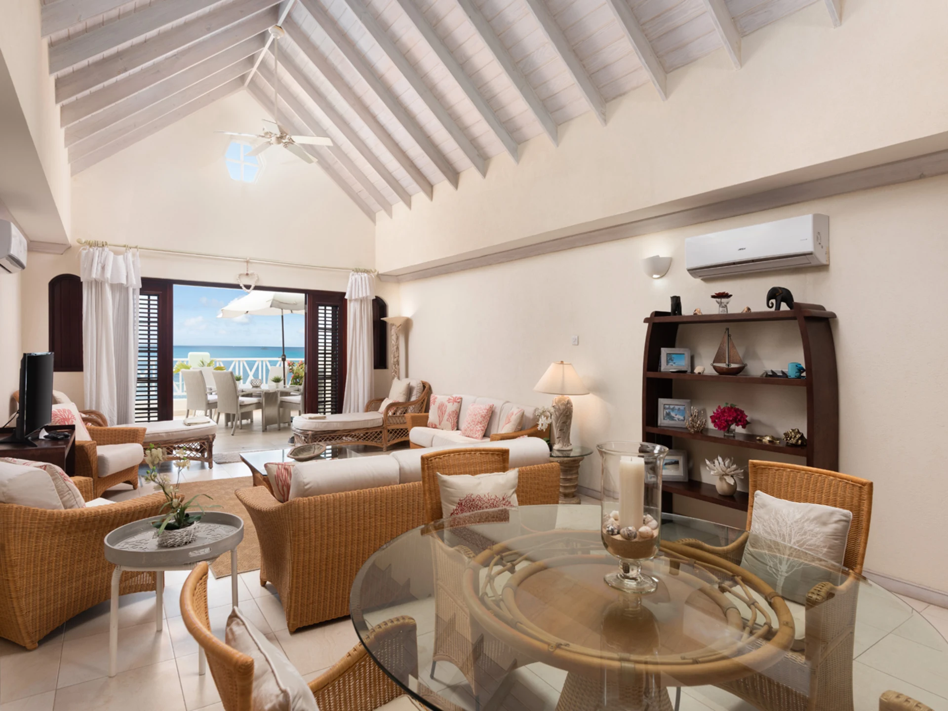 High ceilings and spacious