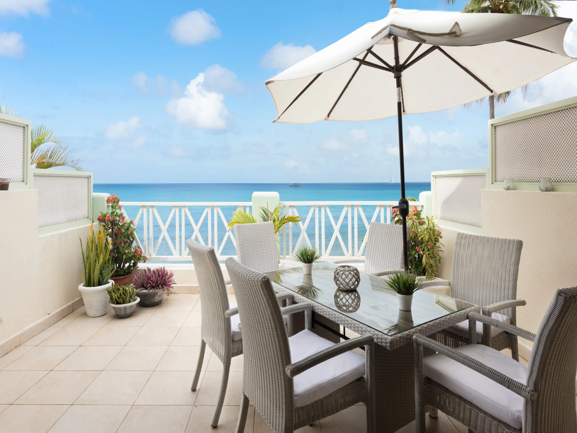 Spacious patio