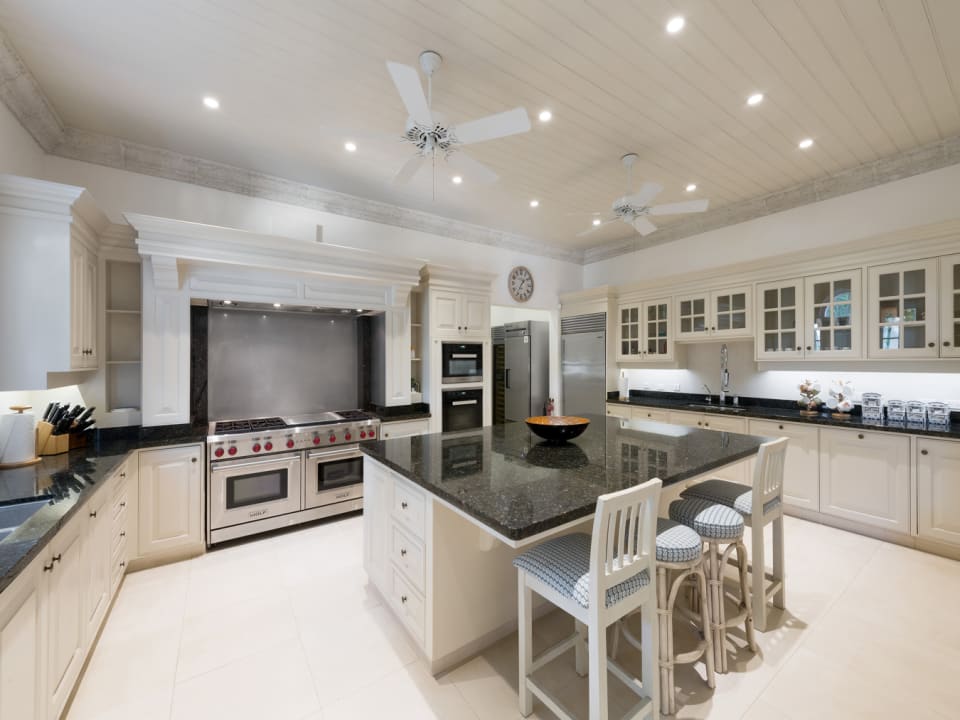 A chef's kitchen fit out with state-of-the-art appliances