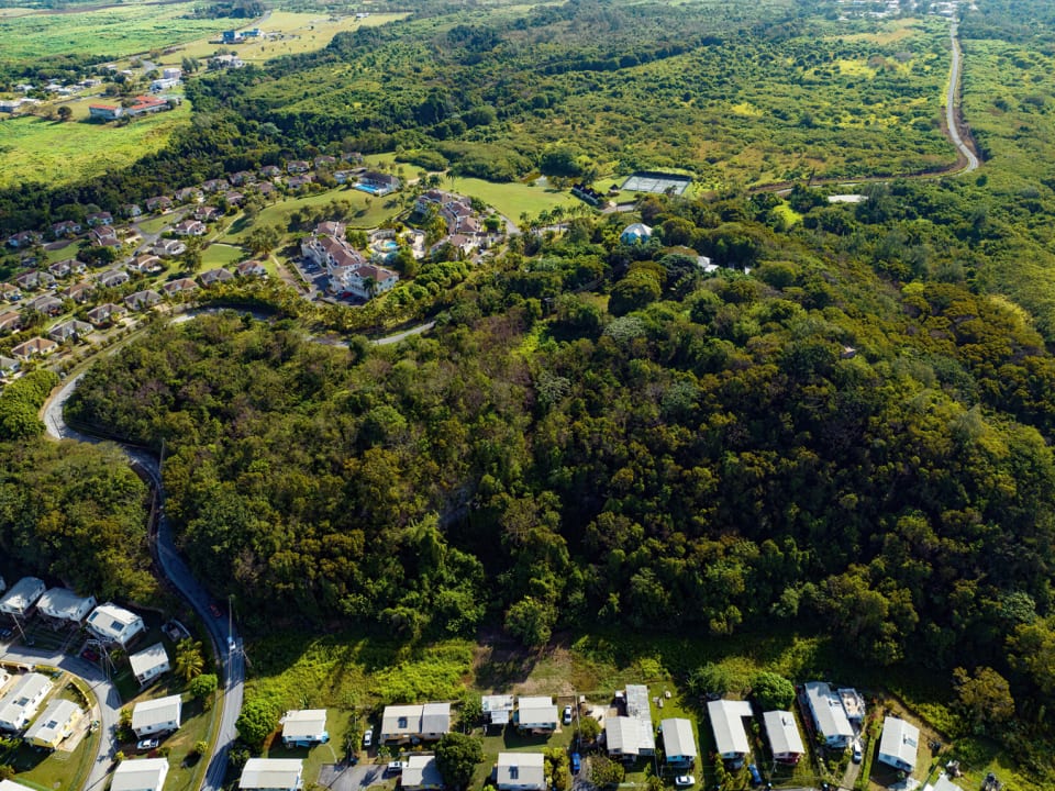 Flanked by a picturesque gully