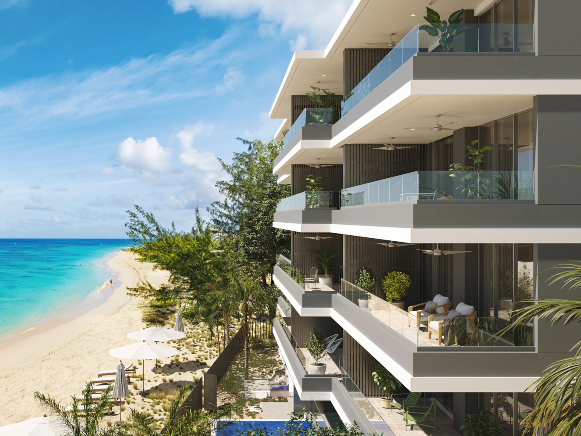 Aspire: Stunning sea views from all patios.