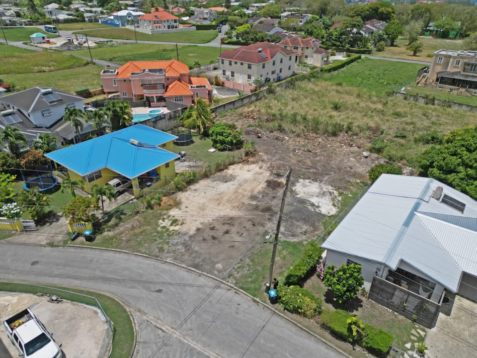 Aerial view of the neighbourhood