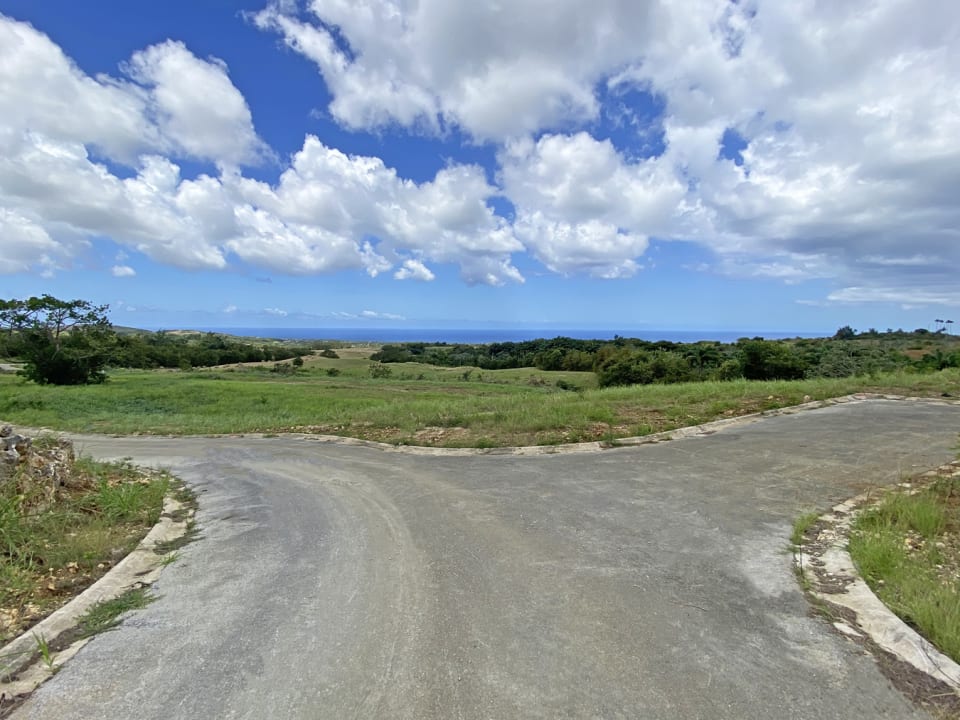 Distant sea views. The Sunset Views road network is complete.