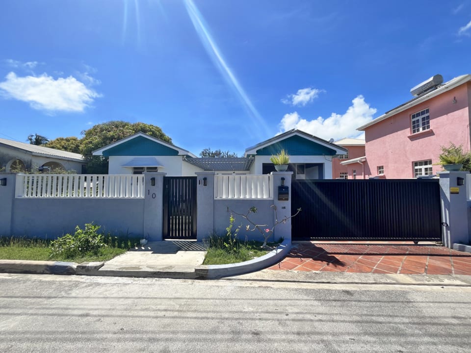 Fully fenced and secured with electronic gates