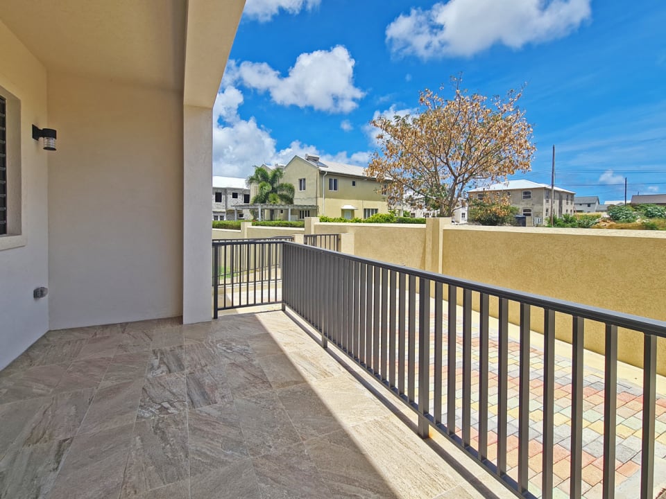 Spacious patio