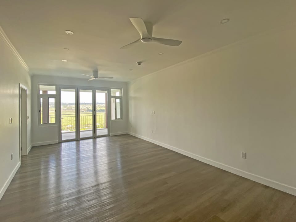 Open-plan living/dining area