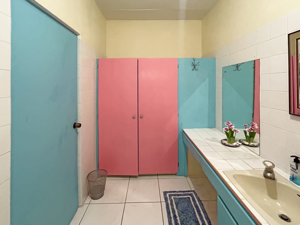 Bathroom with additional storage