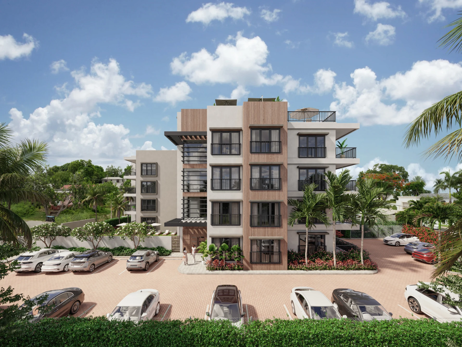 WestBeach. Spacious patios, several with sea views.