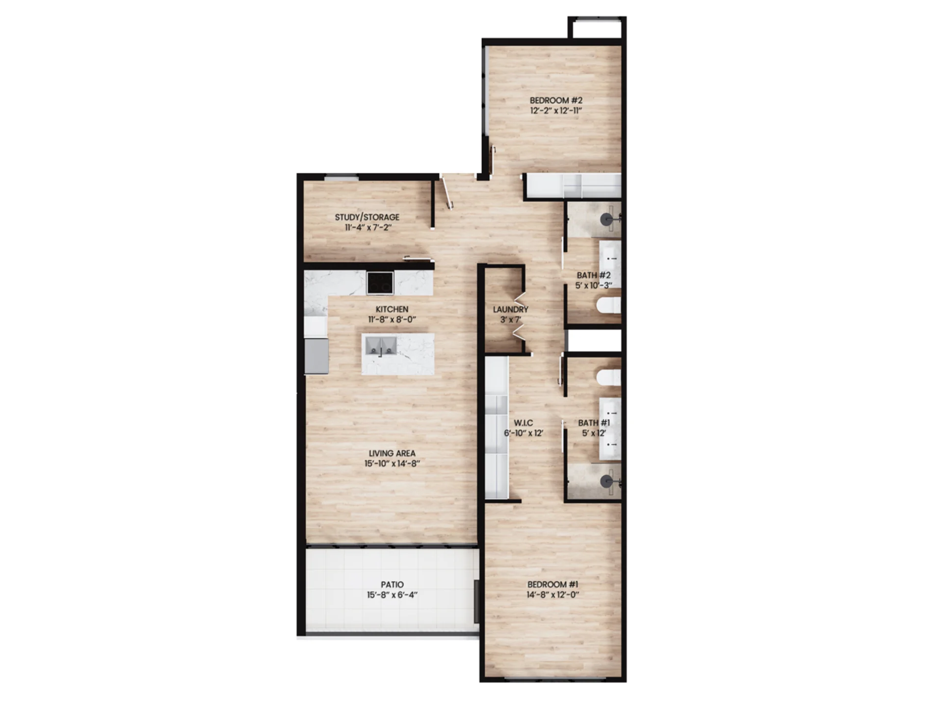 Two Bedroom Floor Plan
