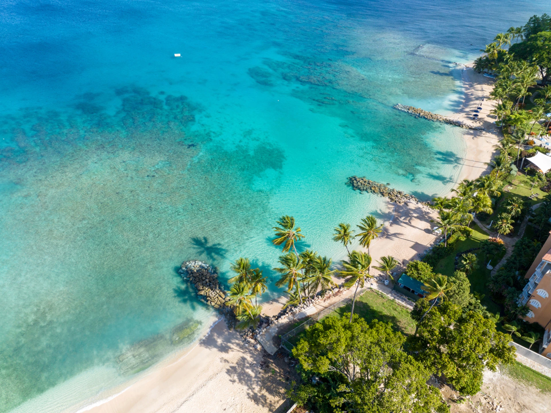 Stunning beach across street