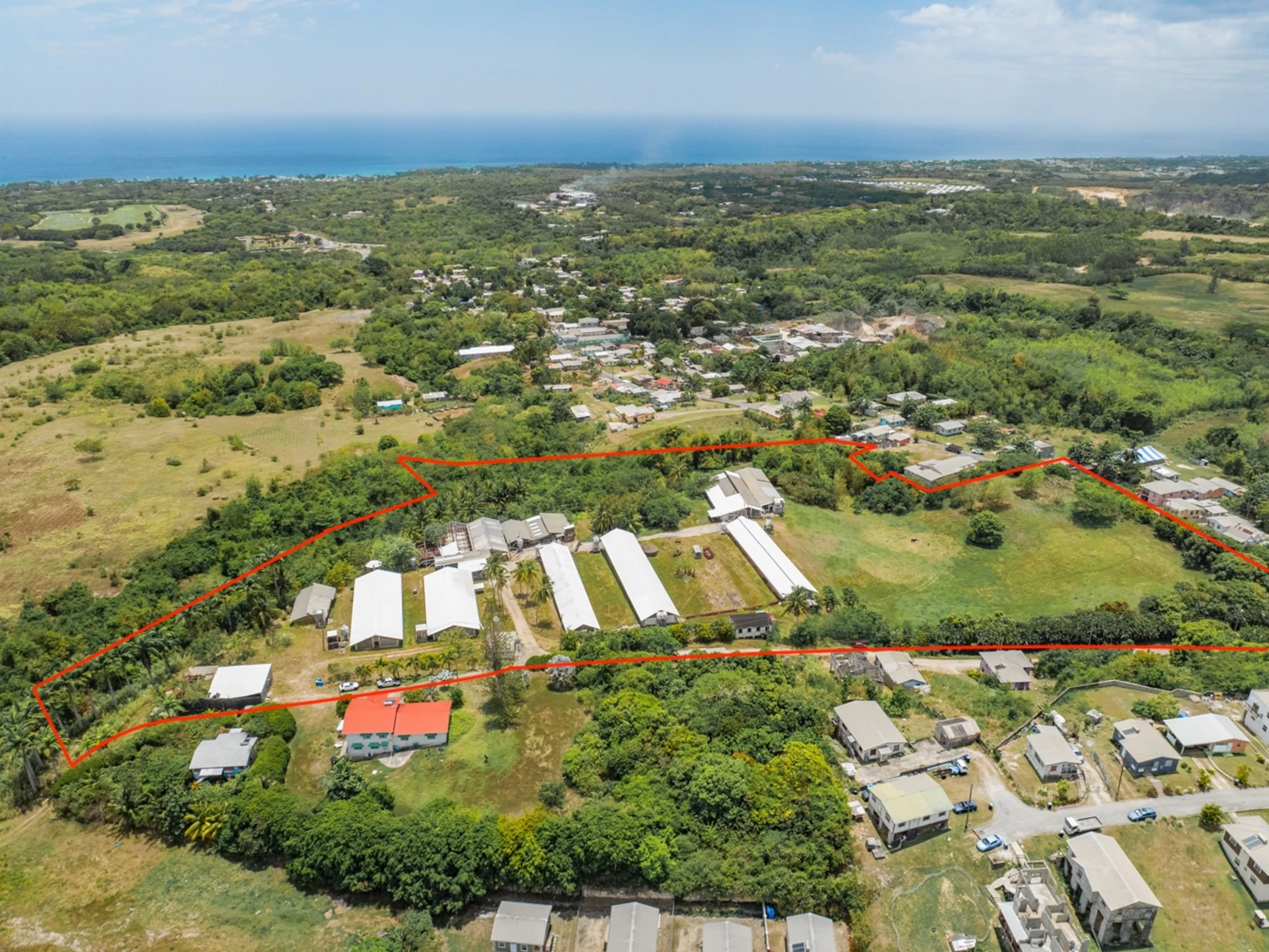 Barnwell Farms Aerial West
