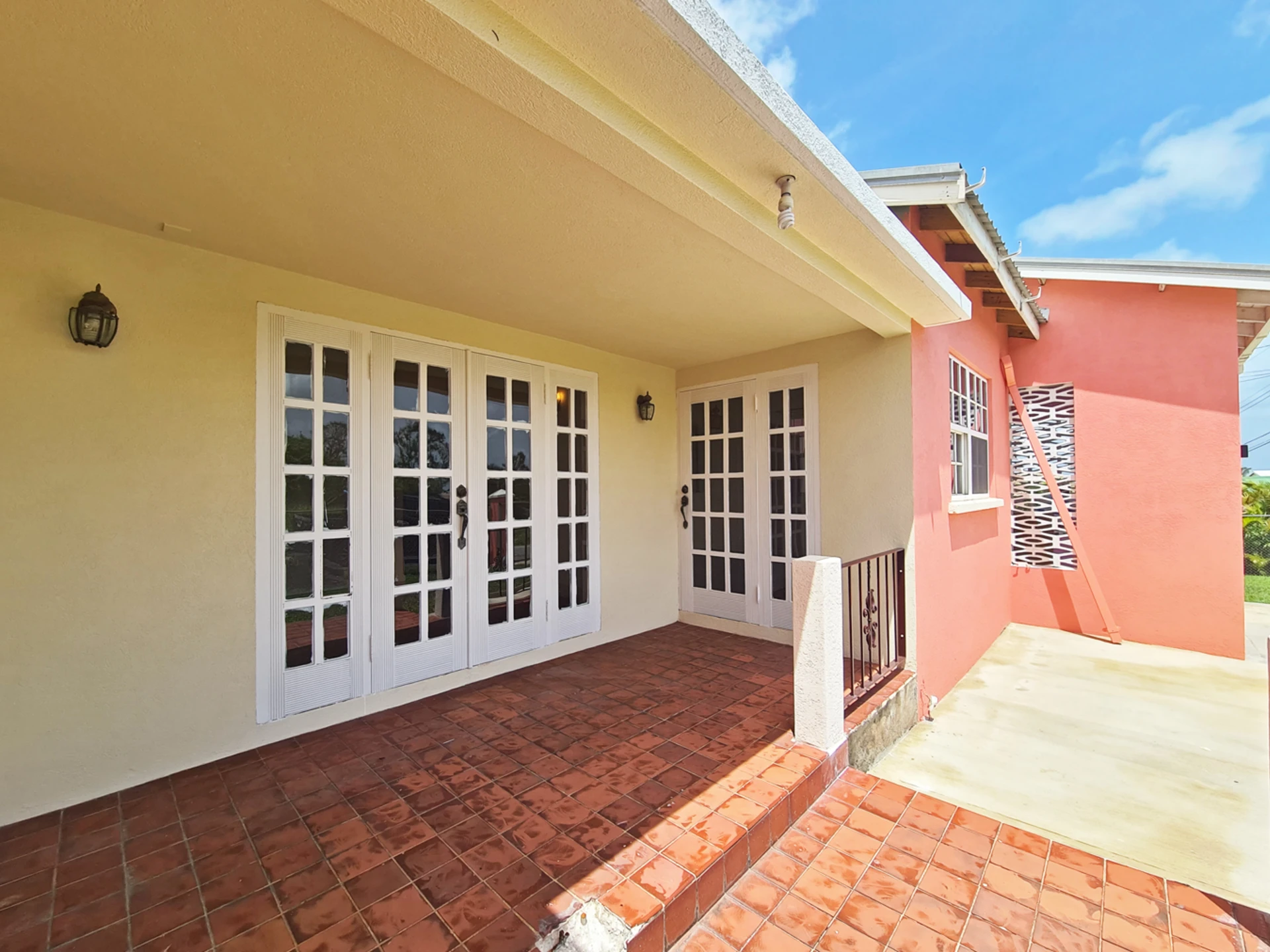 Entrance and front patio