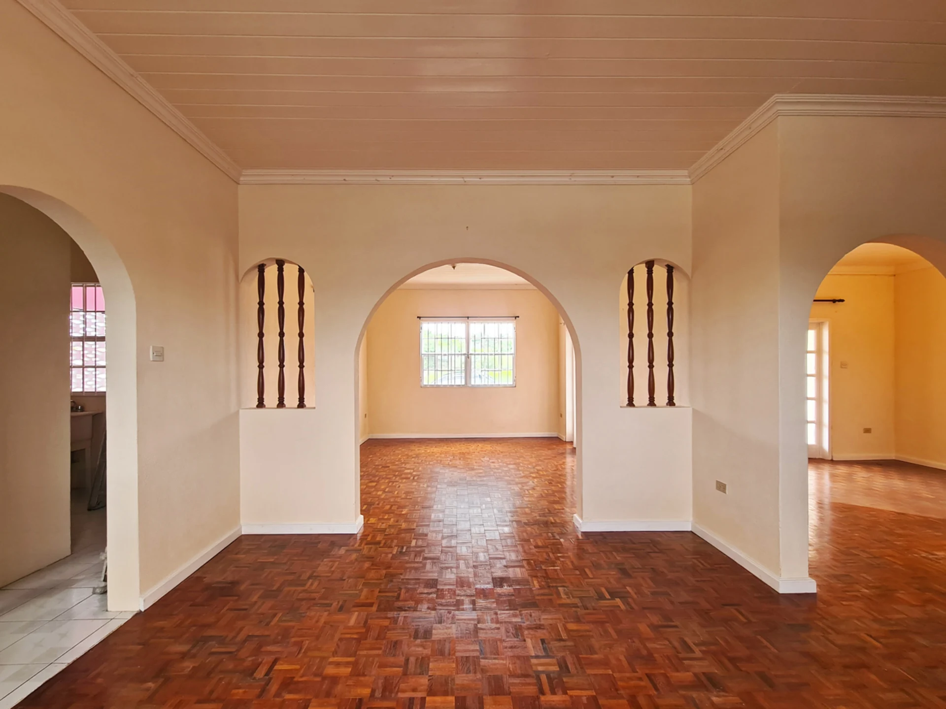 Open plan living and dining