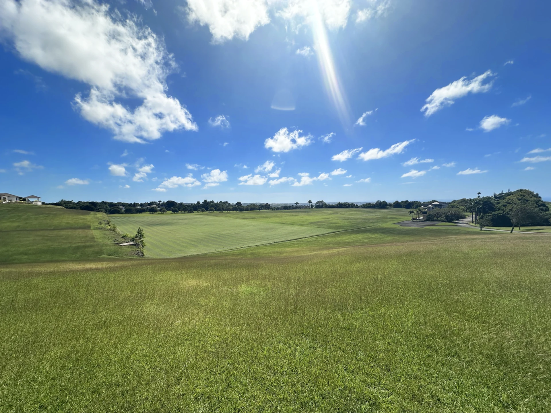Stunning distant ocean  views overlooking the polo field and countryside