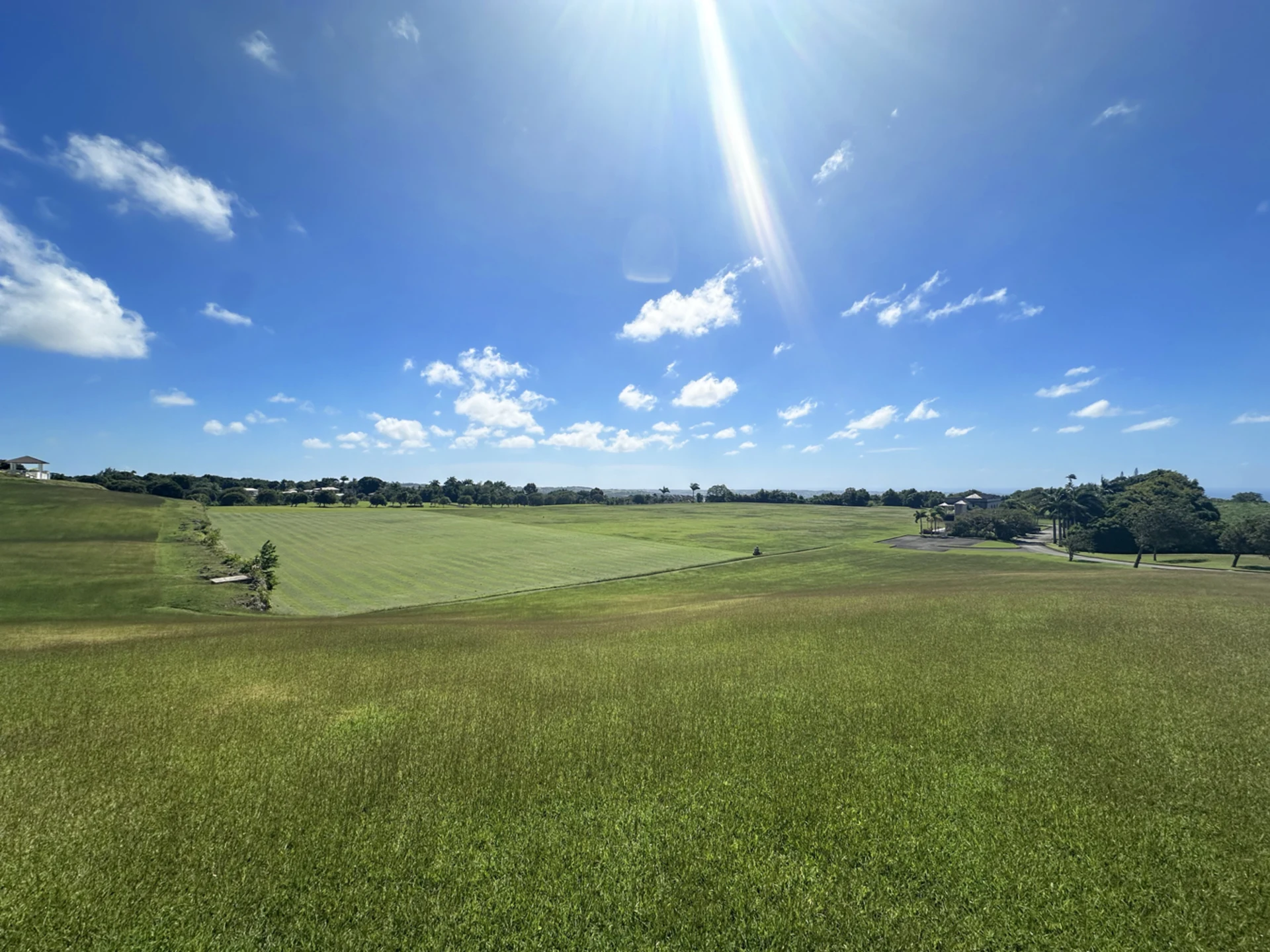 Stunning distant ocean  views overlooking the polo field and countryside