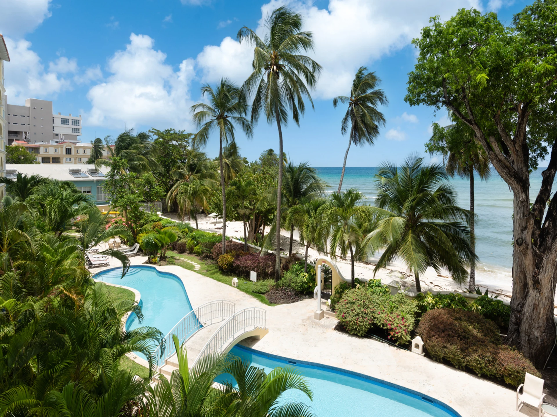 View of the Caribbean Sea from your patio