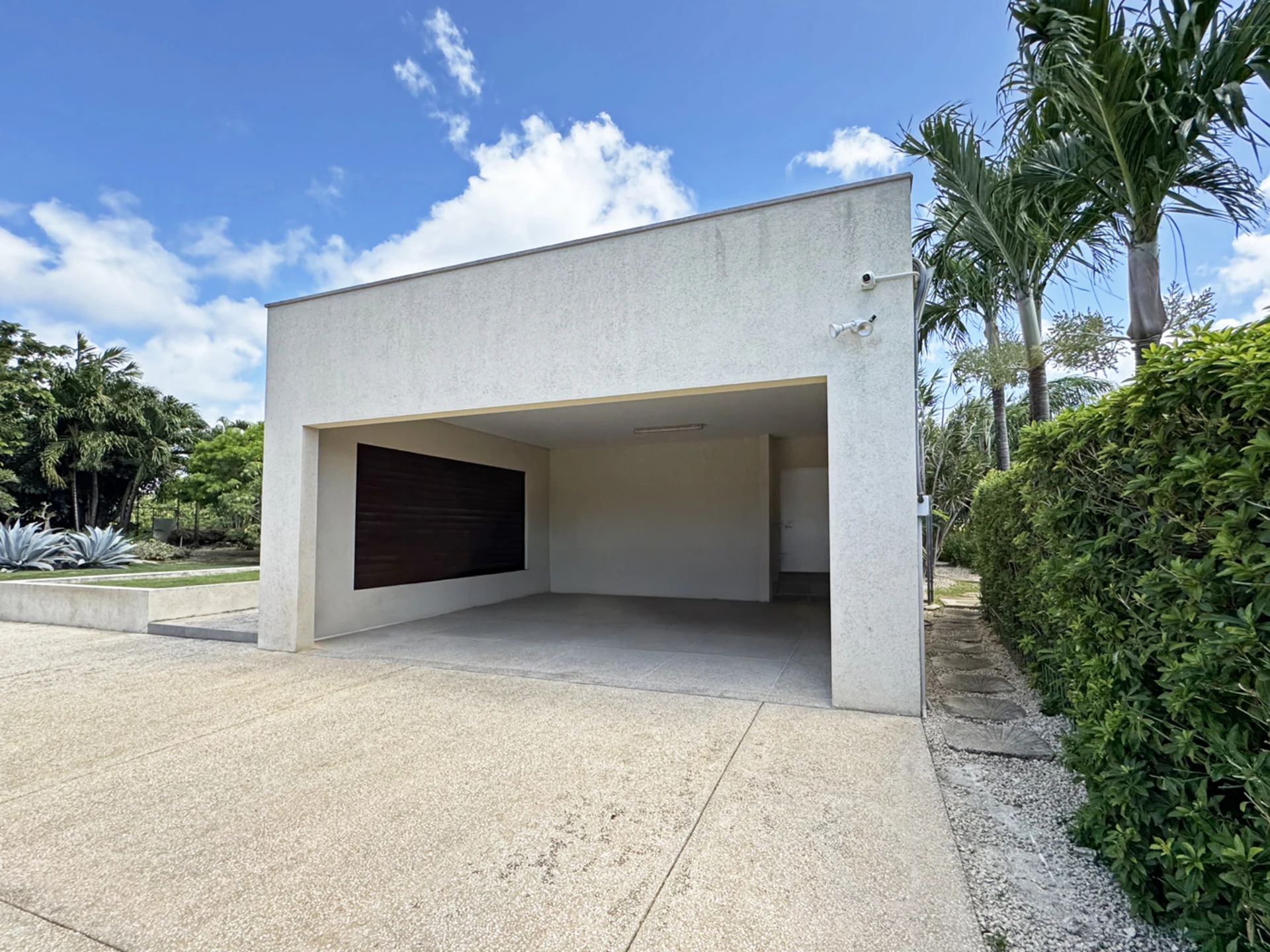 Covered garage