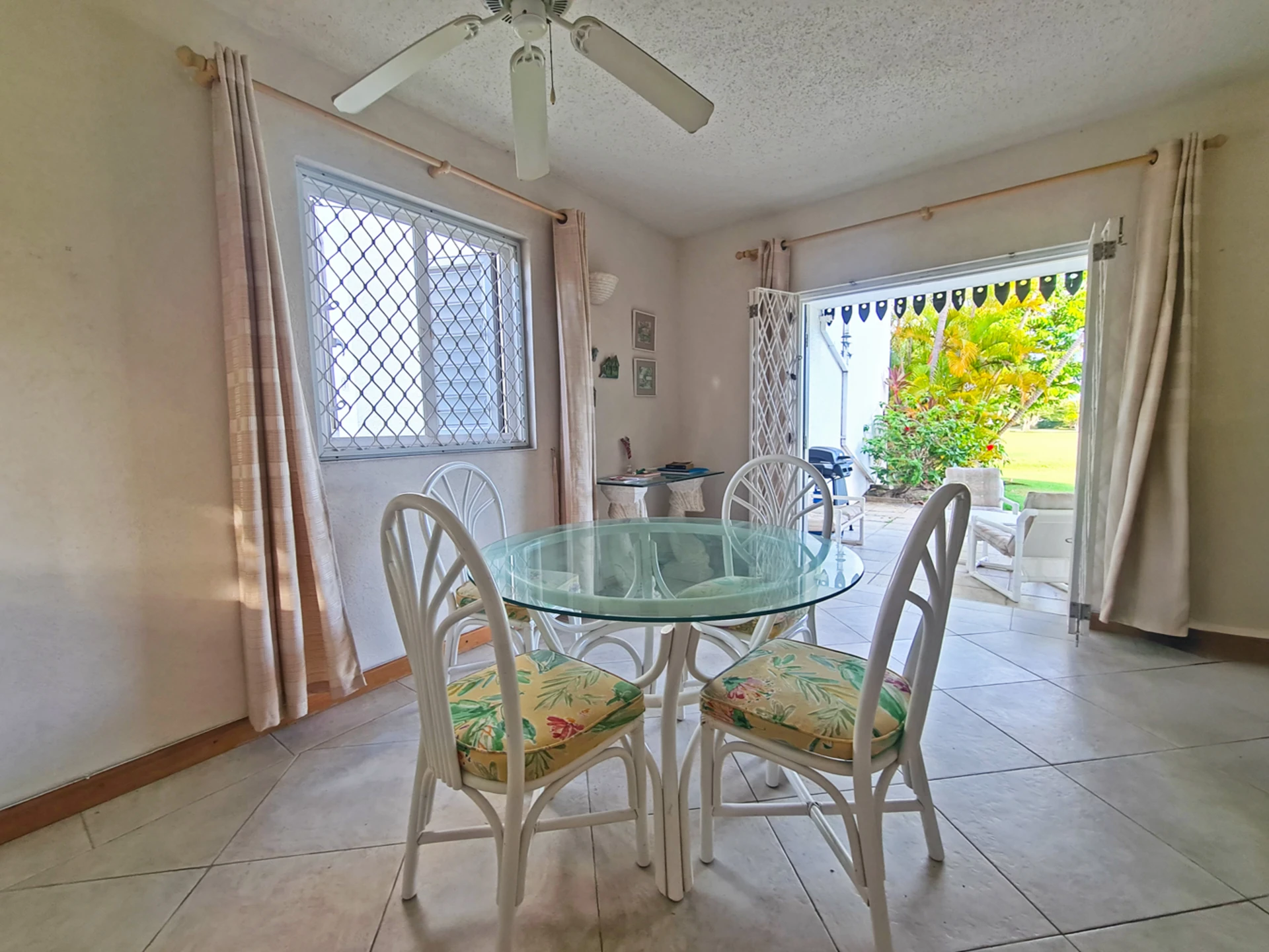 Bright and airy dining area