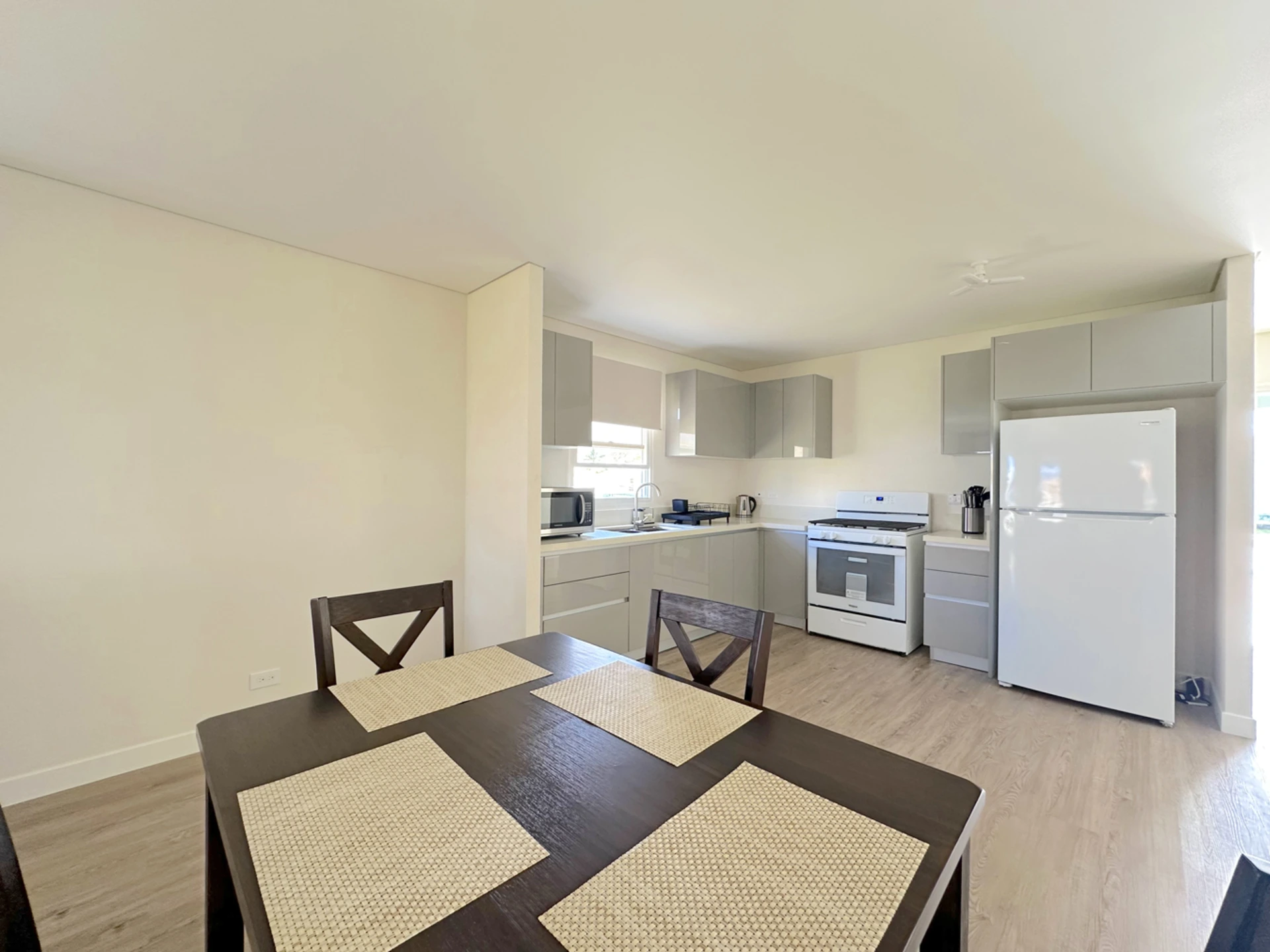 Dining Room and Kitchen Behind