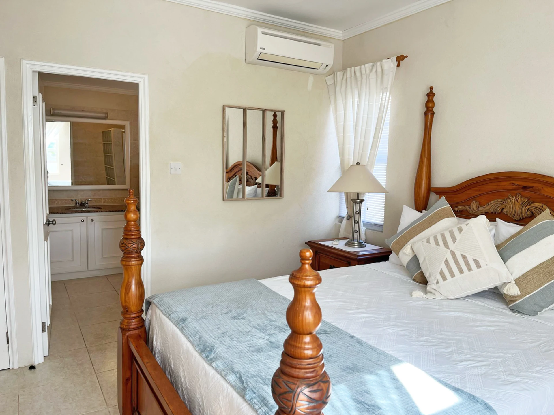 Primary bedroom with AC